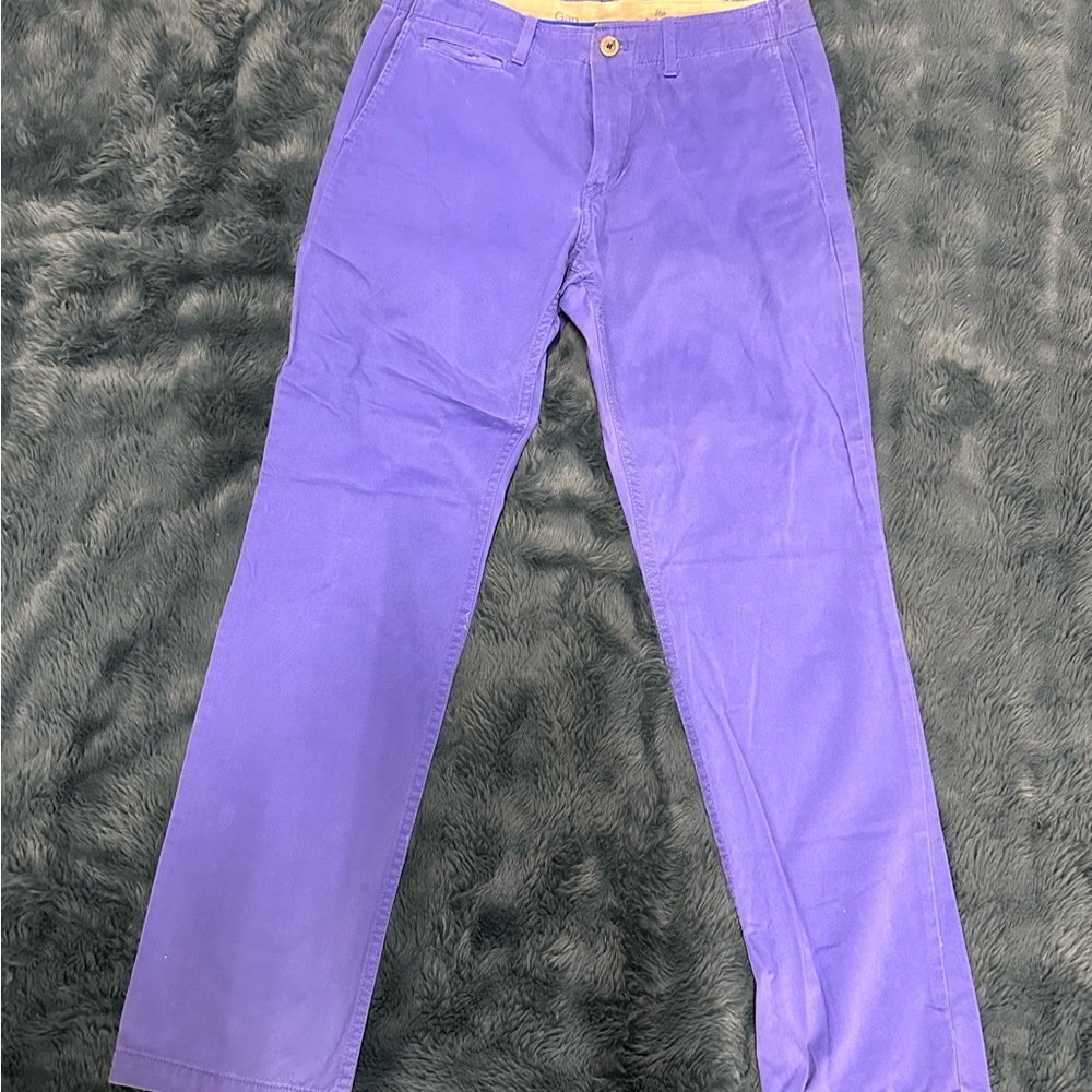 GAP Men's Vibrant Lavender Chino Pants